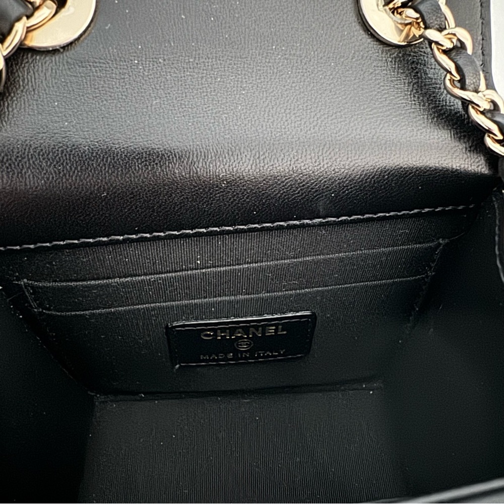Chanel Mini Trendy CC Bag in Black Gold - Picture 10 of 16